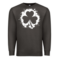 Smoke irish pride clover leaf  saint irish pats st. patrick's day t shirt Premium Sweatshirt - linhVisuals