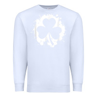 White irish pride clover leaf  saint irish pats st. patrick's day t shirt Premium Sweatshirt - linhVisuals