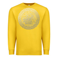 Lemon ireland celtic knotwork design ornament wolf original celtic pullover Premium Sweatshirt - linhVisuals