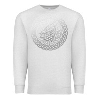 Oatmeal Heather ireland celtic knotwork design ornament wolf original celtic pullover Premium Sweatshirt - linhVisuals