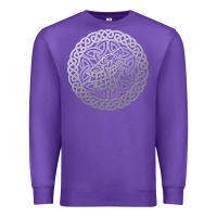 Purple ireland celtic knotwork design ornament wolf original celtic pullover Premium Sweatshirt - linhVisuals
