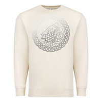 Sandshell ireland celtic knotwork design ornament wolf original celtic pullover Premium Sweatshirt - linhVisuals