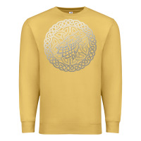 Antique Gold ireland celtic knotwork design ornament wolf original celtic pullover Premium Sweatshirt - linhVisuals