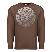 Chestnut ireland celtic knotwork design ornament wolf original celtic pullover Premium Sweatshirt - linhVisuals