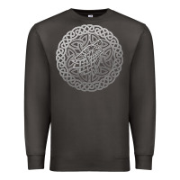 Smoke ireland celtic knotwork design ornament wolf original celtic pullover Premium Sweatshirt - linhVisuals