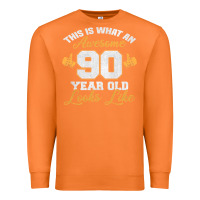 Carrot 90th birthday novelty gift awesome 90 year old t shirt Premium Sweatshirt - linhVisuals