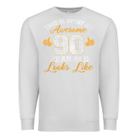 Dove Grey 90th birthday novelty gift awesome 90 year old t shirt Premium Sweatshirt - linhVisuals