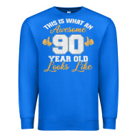 True Royal 90th birthday novelty gift awesome 90 year old t shirt Premium Sweatshirt - linhVisuals