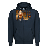 Navy melanin coffee Zipper Hoodie - JahusDesignShop