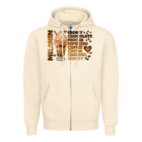 Sandshell melanin coffee Zipper Hoodie - JahusDesignShop