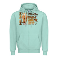 Seafoam melanin coffee Zipper Hoodie - JahusDesignShop