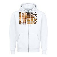 White melanin coffee Zipper Hoodie - JahusDesignShop