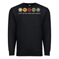 Black let's settle this like adults board game night shirt Premium Sweatshirt - linhVisuals