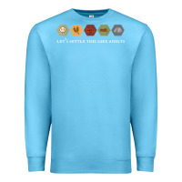 Ocean Blue let's settle this like adults board game night shirt Premium Sweatshirt - linhVisuals