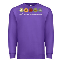 Purple let's settle this like adults board game night shirt Premium Sweatshirt - linhVisuals