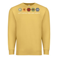 Antique Gold let's settle this like adults board game night shirt Premium Sweatshirt - linhVisuals