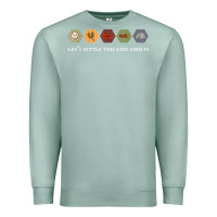 Seafoam let's settle this like adults board game night shirt Premium Sweatshirt - linhVisuals
