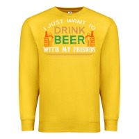 Lemon i just want to drink with my friends Premium Sweatshirt - linhVisuals