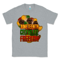 Heather Grey Juneteenth celebrate freedom Classic Tee - HowdyJamesFarm