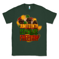 Sports Green Juneteenth celebrate freedom Classic Tee - HowdyJamesFarm