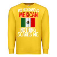 Lemon my husband is mexican nothing scares me funny husband zip hoodie Premium Sweatshirt - linhVisuals