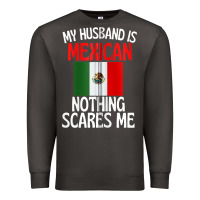 Smoke my husband is mexican nothing scares me funny husband zip hoodie Premium Sweatshirt - linhVisuals