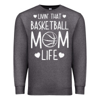 Charcoal Heather basketball t  shirt basketball mom life t  shirt Premium Sweatshirt - linhVisuals