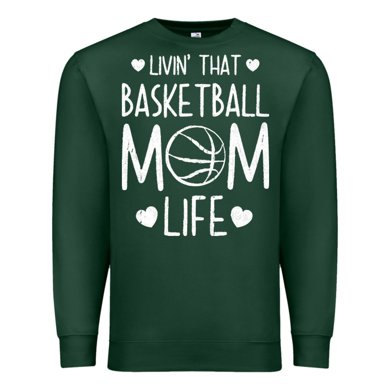 Basketball T  Shirt Basketball Mom Life T  Shirt Premium Sweatshirt by linhVisuals | Teevron
