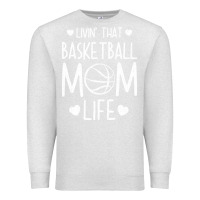 Oatmeal Heather basketball t  shirt basketball mom life t  shirt Premium Sweatshirt - linhVisuals