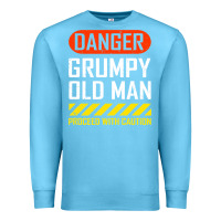 Ocean Blue funny danger grumpy old man sarcastic saying, retirement t shirt Premium Sweatshirt - linhVisuals
