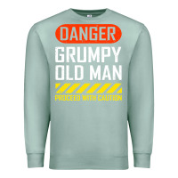 Seafoam funny danger grumpy old man sarcastic saying, retirement t shirt Premium Sweatshirt - linhVisuals