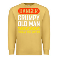 Antique Gold funny danger grumpy old man sarcastic saying, retirement t shirt Premium Sweatshirt - linhVisuals