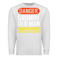 Oatmeal Heather funny danger grumpy old man sarcastic saying, retirement t shirt Premium Sweatshirt - linhVisuals