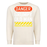 Sandshell funny danger grumpy old man sarcastic saying, retirement t shirt Premium Sweatshirt - linhVisuals