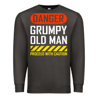 Smoke funny danger grumpy old man sarcastic saying, retirement t shirt Premium Sweatshirt - linhVisuals