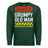 Sports Green funny danger grumpy old man sarcastic saying, retirement t shirt Premium Sweatshirt - linhVisuals
