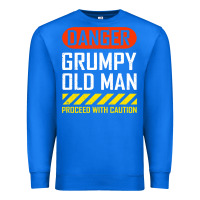 True Royal funny danger grumpy old man sarcastic saying, retirement t shirt Premium Sweatshirt - linhVisuals