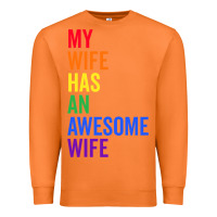 Carrot my wife has an awesome wife funny lesbian wedding gift t shirt Premium Sweatshirt - linhVisuals