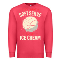 Cardinal funny volleyball if you want a soft serve volleyball t shirt Premium Sweatshirt - linhVisuals