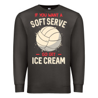 Smoke funny volleyball if you want a soft serve volleyball t shirt Premium Sweatshirt - linhVisuals