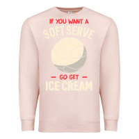 Pale Pink funny volleyball if you want a soft serve volleyball t shirt Premium Sweatshirt - linhVisuals