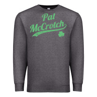 Charcoal Heather pat mccrotch funny st. patrick's day long sleeve t shirt Premium Sweatshirt - linhVisuals