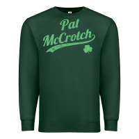 Sports Green pat mccrotch funny st. patrick's day long sleeve t shirt Premium Sweatshirt - linhVisuals