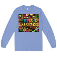 Colony Blue hispanic heritage tumbler Long Sleeve Tee - BundleAndBundleShop