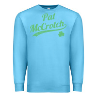 Ocean Blue pat mccrotch funny st. patrick's day long sleeve t shirt Premium Sweatshirt - linhVisuals