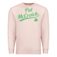 Pale Pink pat mccrotch funny st. patrick's day long sleeve t shirt Premium Sweatshirt - linhVisuals