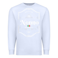 White perfectly aged premium quality italian nonno shirt Premium Sweatshirt - linhVisuals