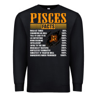 Black pisces facts t shirt pisces birthday gifts Premium Sweatshirt - linhVisuals