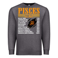Charcoal Heather pisces facts t shirt pisces birthday gifts Premium Sweatshirt - linhVisuals