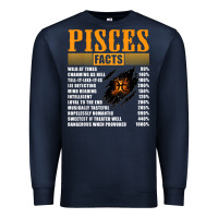 Navy pisces facts t shirt pisces birthday gifts Premium Sweatshirt - linhVisuals